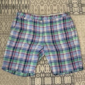 Ralph Lauren Shorts Mens 36 India Madras Plaid Classic Fit Summer Preppy Casual